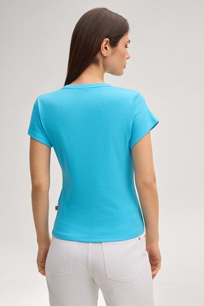 T-Shirt mit Logo-Schriftzug