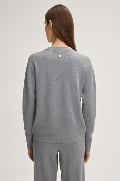 Klassischer Strickpullover mit Logo-Wappen