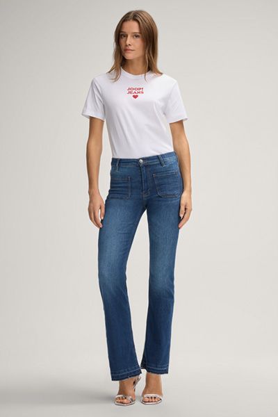 Baumwoll-T-Shirt mit Logo und Herz