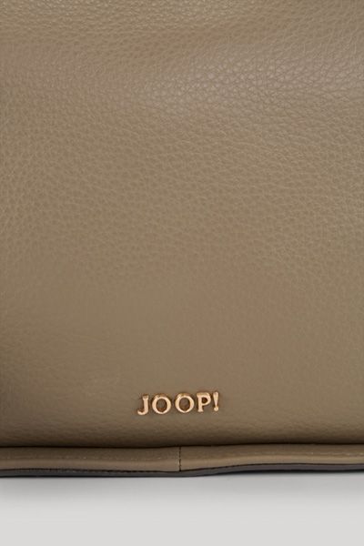 Schultertasche aus genarbtem Leder