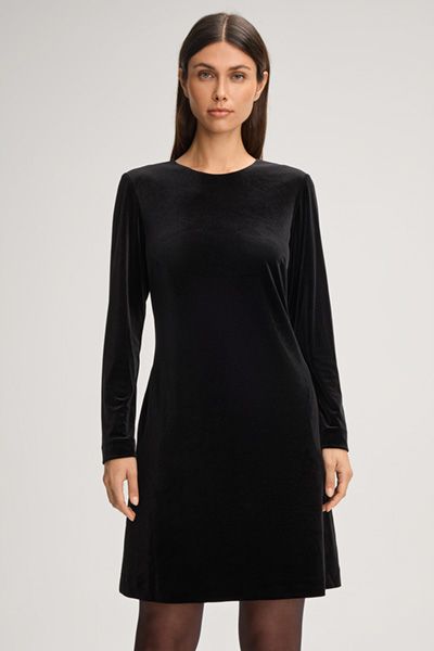 Elegantes Samtkleid in A-Linie
