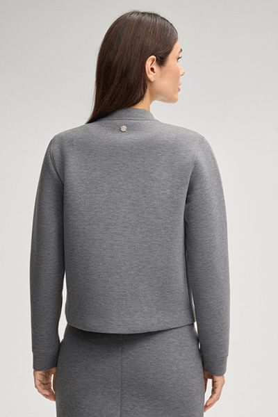 Minimalistische Sweatjacke mit Knopfleiste
