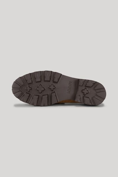 Wildleder-Loafer mit Fransen und Profilsohle