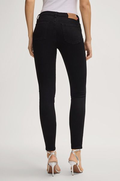 High-Waist Skinny-Jeans im Five-Pocket-Stil