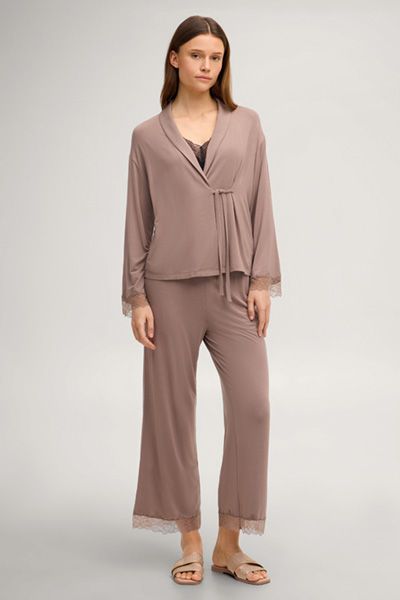 Grace Modal Wickel-Cardigan mit Spitze