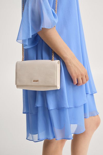 Elegante Kunstleder-Clutch mit Kette