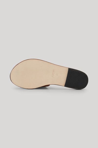 Leder-Slides mit perforiertem Logo