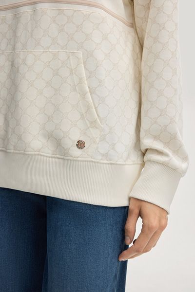 Relaxed Hoodie mit Kornblumen-Muster