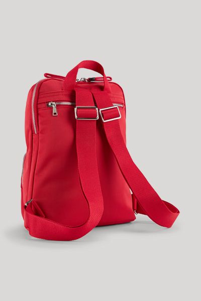 Schlichter Nylon-Rucksack mit Fronttasche
