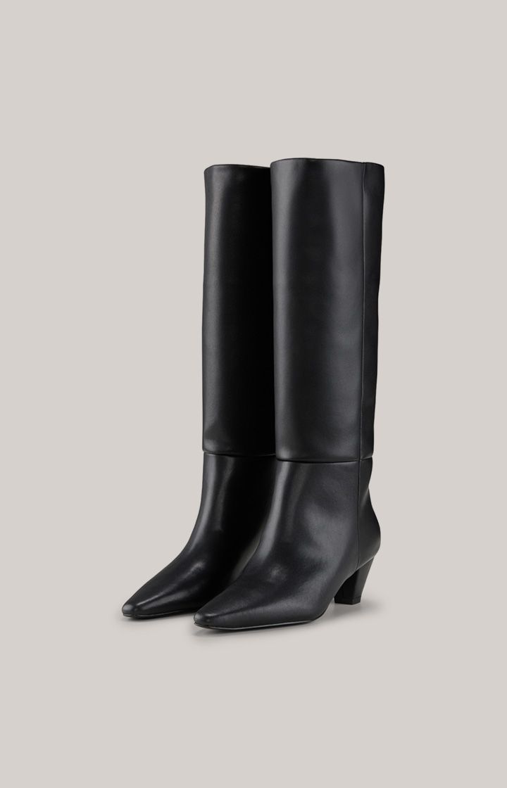 Elegante kniehohe Lederstiefel