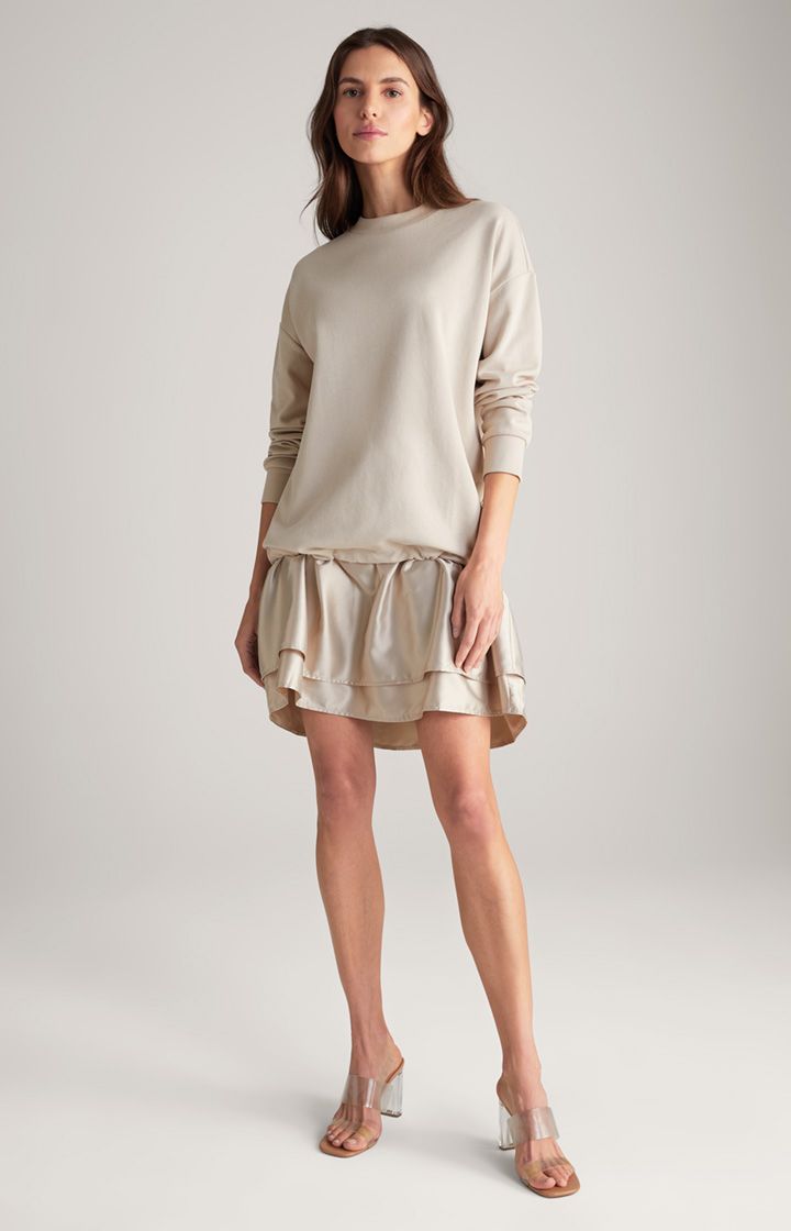 Lagenlook-Minikleid aus Materialmix