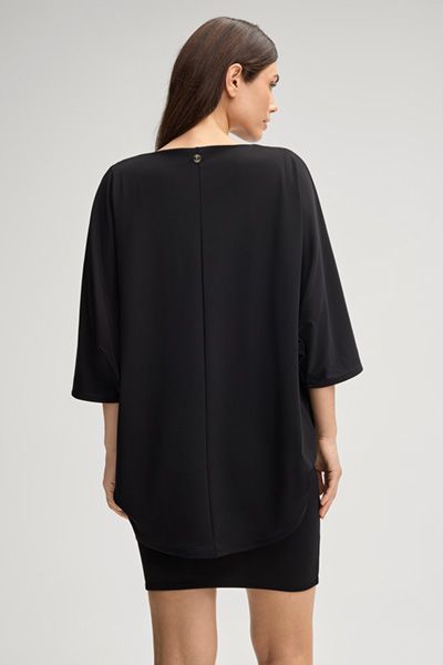 Lagenlook Mini-Kleid aus Jersey-Crêpe