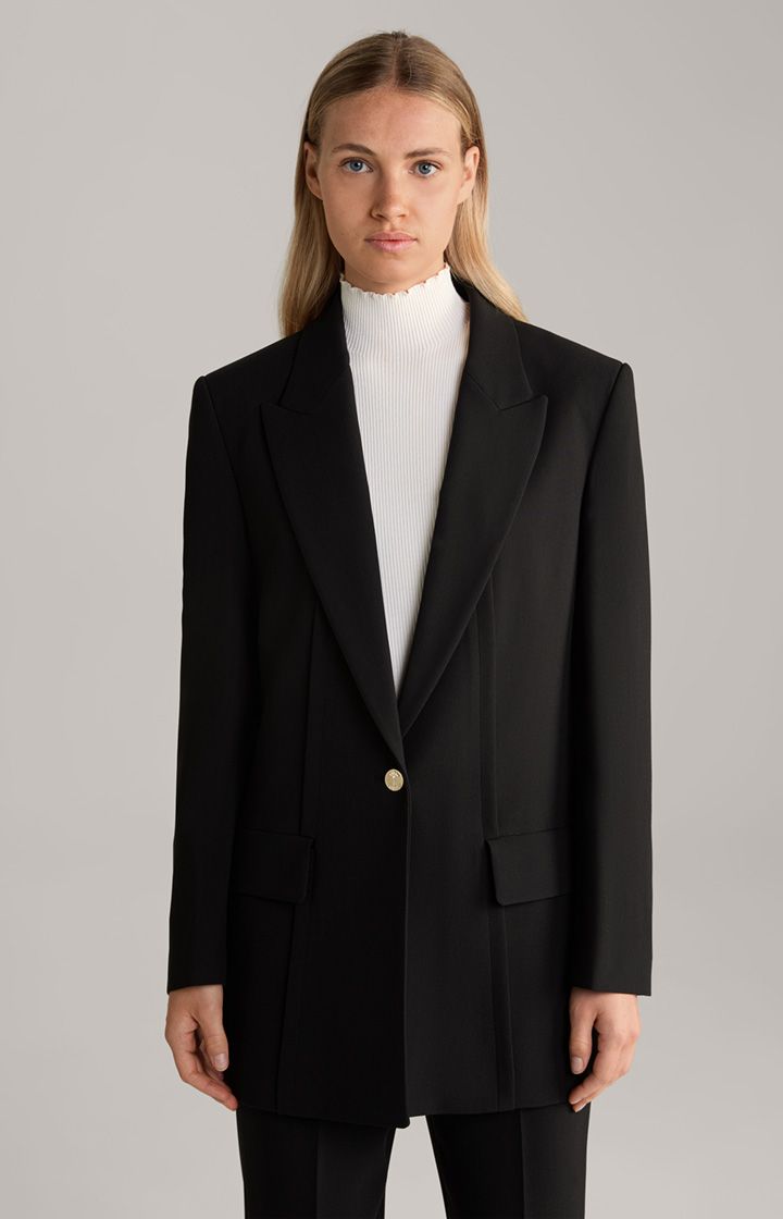 Eleganter Longblazer mit Goldknopf