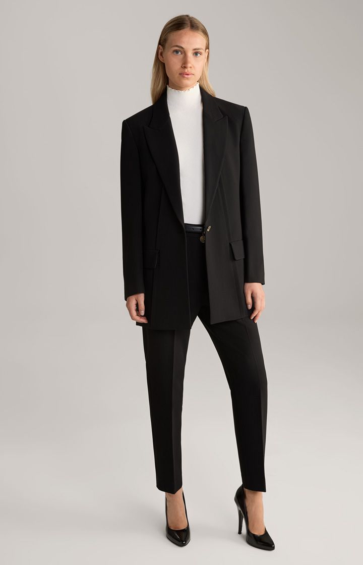 Eleganter Longblazer mit Goldknopf