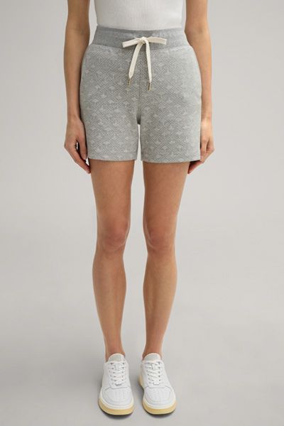 Jersey-Lounge-Shorts mit Kornblumen-Muster
