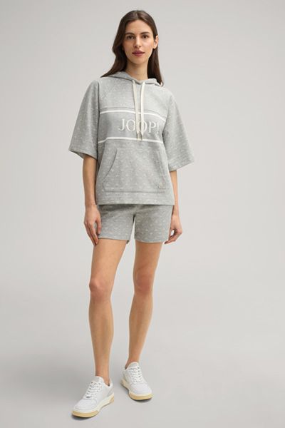 Jersey-Lounge-Shorts mit Kornblumen-Muster