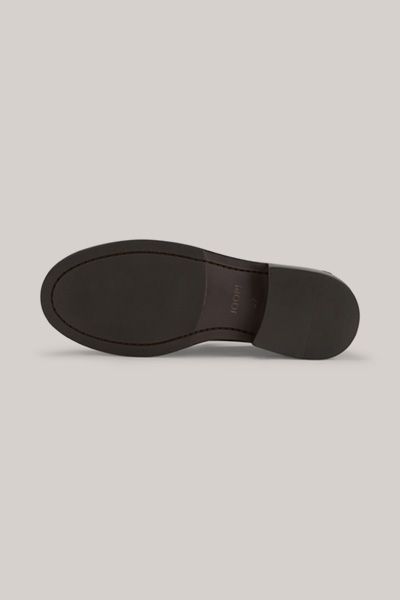 Quasten-Loafer mit Monogramm-Print