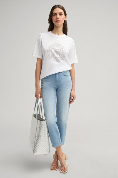Ikonisches Glitzer-Logo-T-Shirt