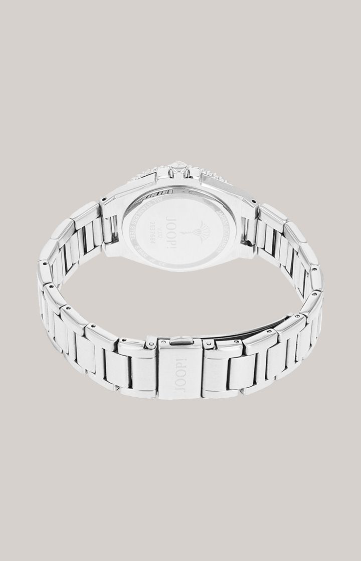 Zweifarbige Edelstahl-Armbanduhr