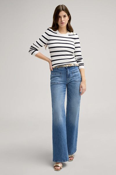 High-Waist Jeans mit weitem Bein