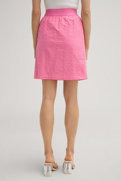 A-Linien-Rock Sophia mit floralem Stickmuster