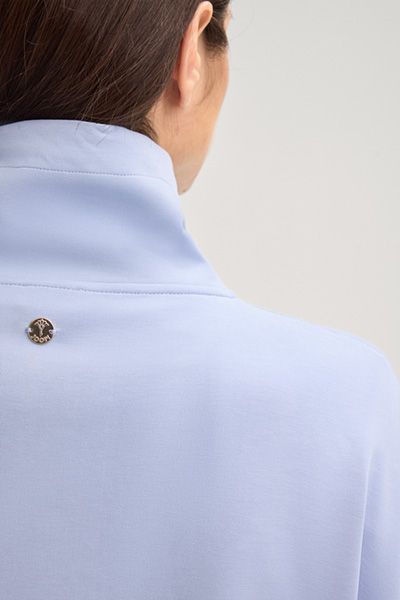 Sweatshirt mit Viertelreißverschluss und Kängurutasche