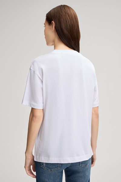 Lässiges Jersey-Oberteil mit Pailletten-Logo