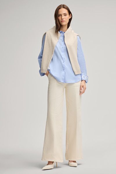 Klassische Hemdbluse aus Baumwollmix