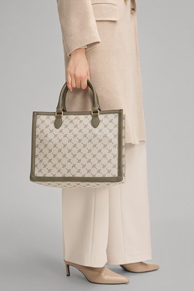 Strukturierte Tote-Bag mit Cornflower-Muster