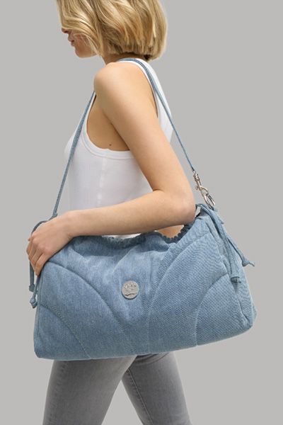 Gesteppter Denim Slouchy Shopper