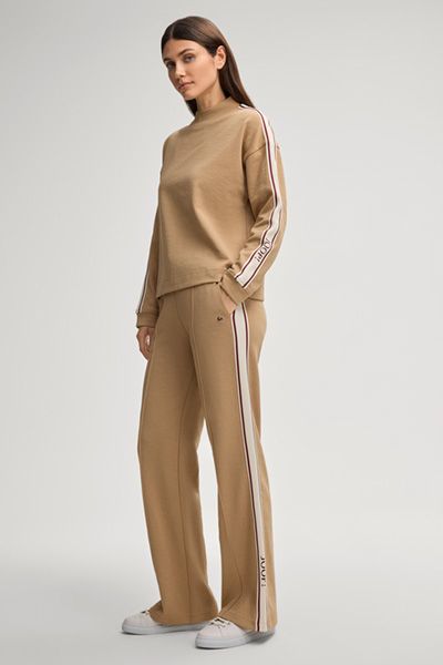 Weit geschnittene Sweatpants mit Kontraststreifen
