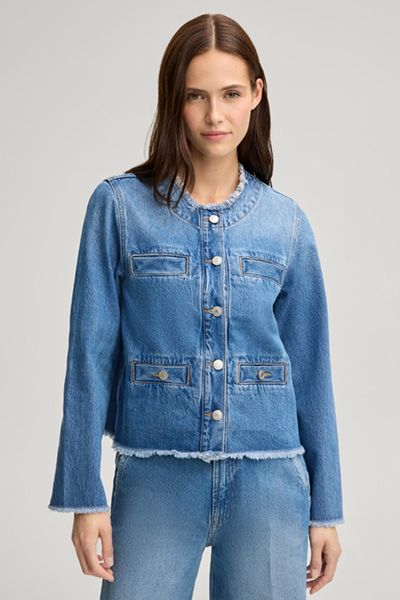 Iris Jeansjacke mit Fransen
