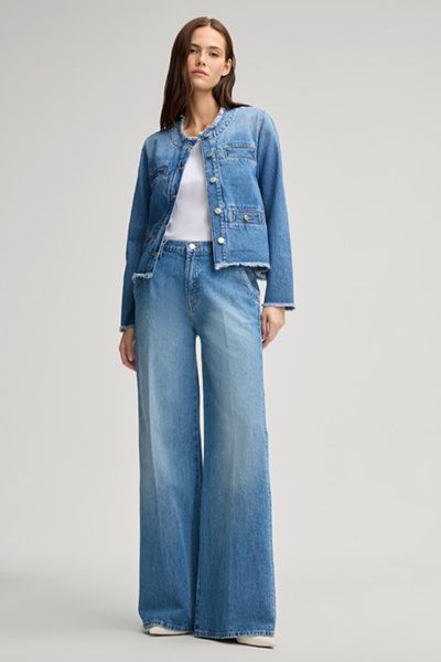 Iris Jeansjacke mit Fransen