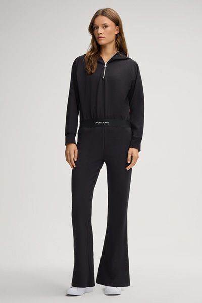 Flared Jerseyhose mit Logo-Bund