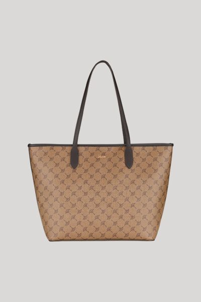 Shopper aus veganem Monogramm-Leder