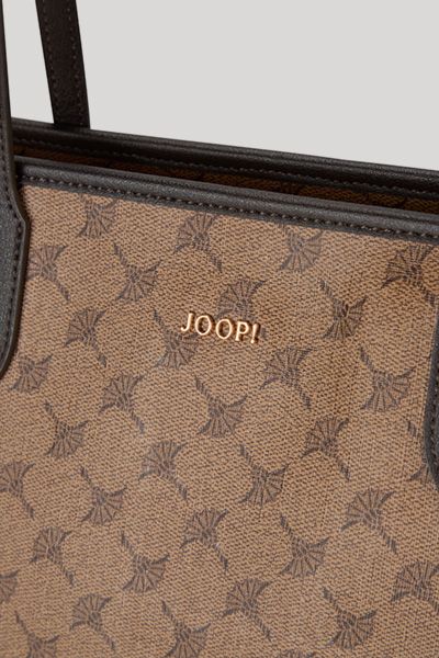 Shopper aus veganem Monogramm-Leder