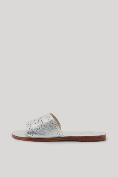 Metallic-Slides mit perforiertem Logo