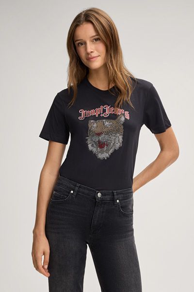 T-Shirt mit Tiger-Grafik-Print