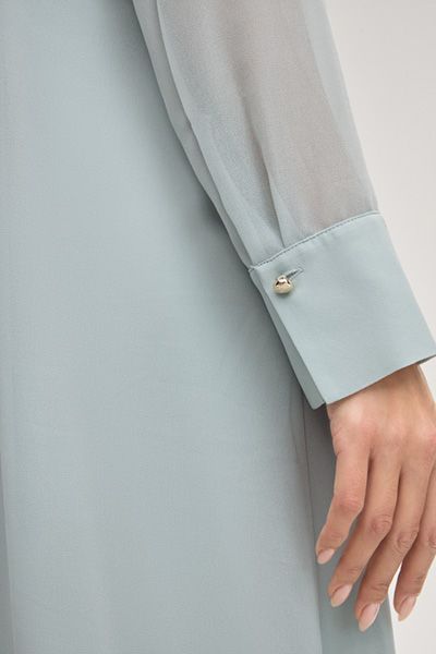 Chiffon-Hängerkleid mit Schluppe