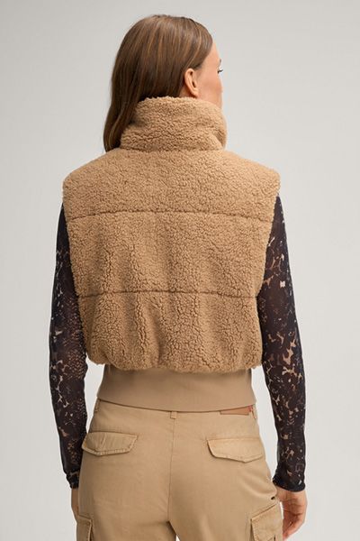Gesteppte Teddy-Fleece-Weste