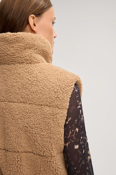 Gesteppte Teddy-Fleece-Weste