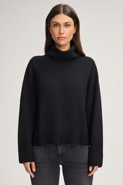Minimalistischer Wollmischung-Rollkragenpullover