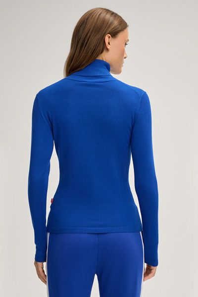 Feinstrick-Rollkragenpullover mit Rippbündchen