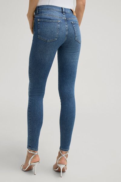 High-Waist Skinny-Jeans in Cropped-Länge