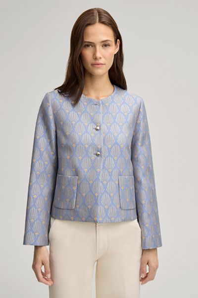 Eleganter gemusterter Jacquard-Blazer
