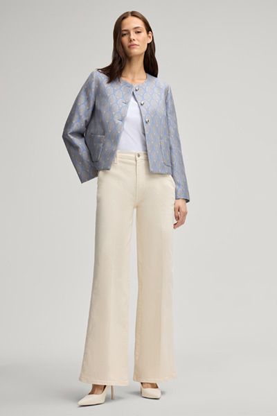 Eleganter gemusterter Jacquard-Blazer
