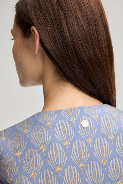 Eleganter gemusterter Jacquard-Blazer