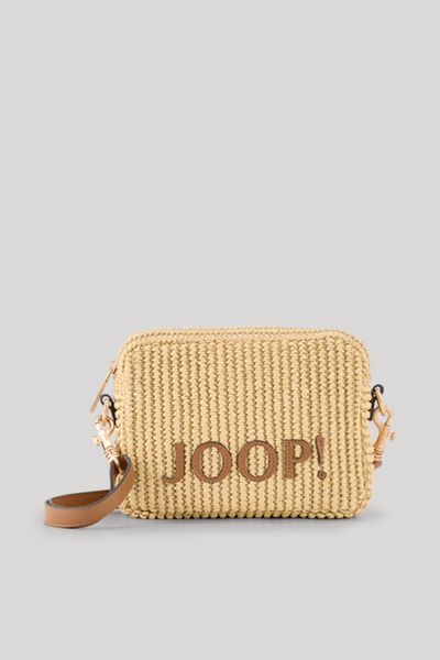 Crossbody-Tasche aus Raffia-Geflecht