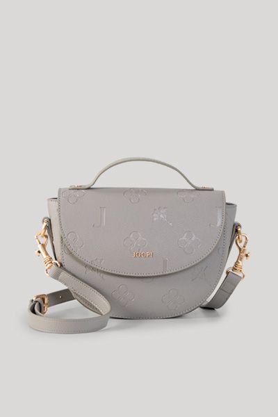 Halbmond-Schultertasche mit Monogramm-Muster