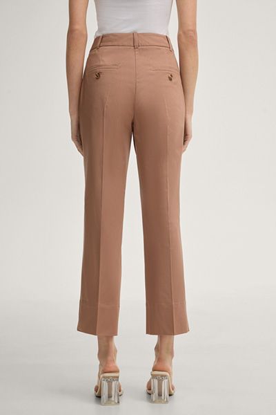 Taillierte Verkürzte Chino Hose